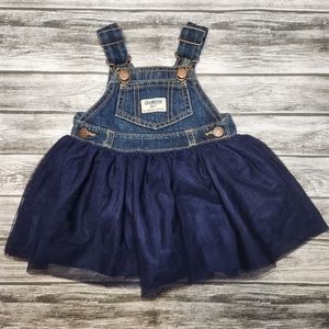 Oshkosh blue tutu overalls